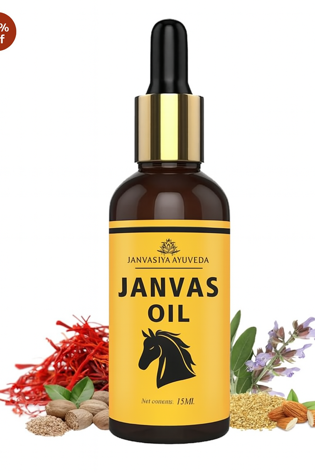 Janvas Ayurvedic Stamina Oil – Boost Timing, Strength & Vitality Naturally (15ml)